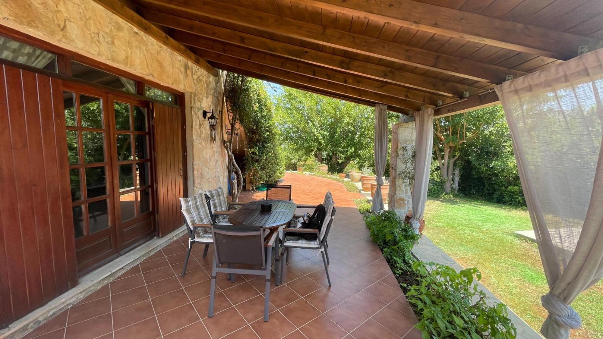 Villa Skine With Private Pool And Garden Ханья Экстерьер фото
